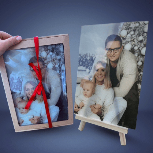 Stiklinė nuotrauka su mediniu stoveliu - Image 2